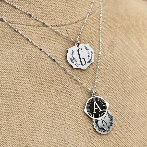 Tiny Namedala Initial Charms - Sterling Silver