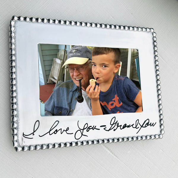 Aluminum Handwritten or Personalized Frame - 4x6 Photo
