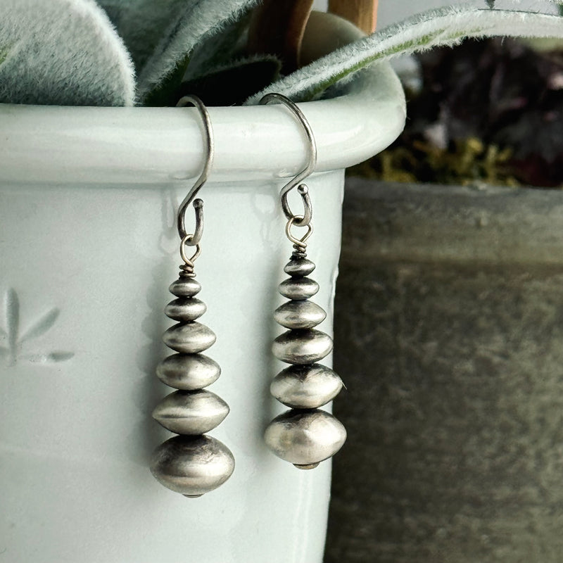 Sterling Silver Cairn Earrings 1.25”