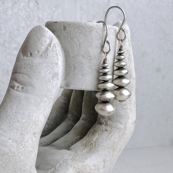 Sterling Silver Cairn Earrings 1.25”