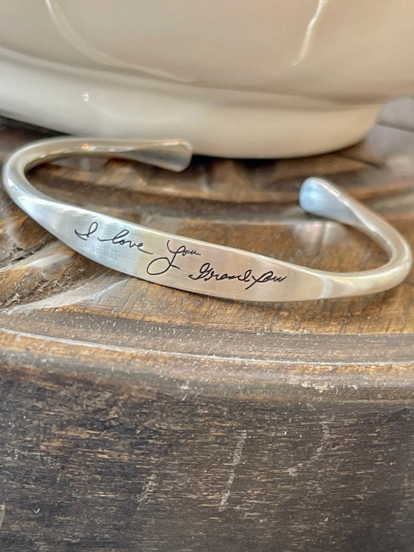 Sterling Silver Personalized Cuff