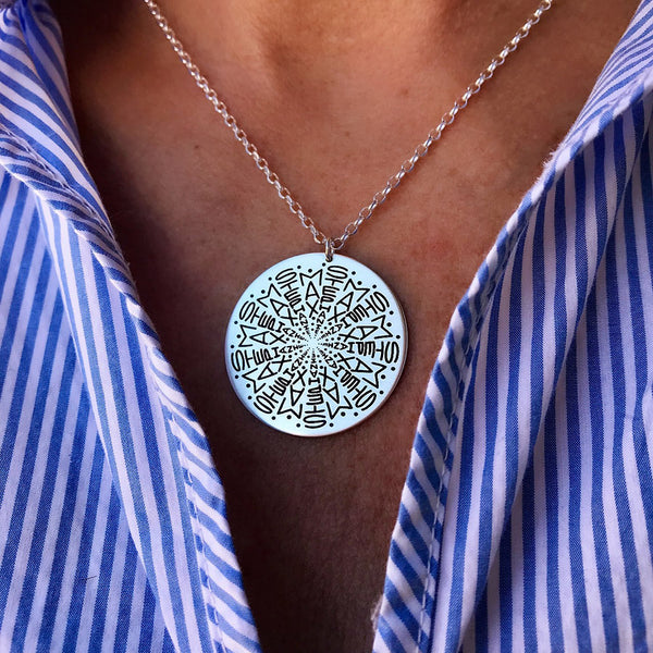 2 Name Namedala® - Mandala Name Necklace