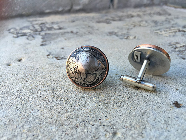 Buffalo Nickel Cufflinks