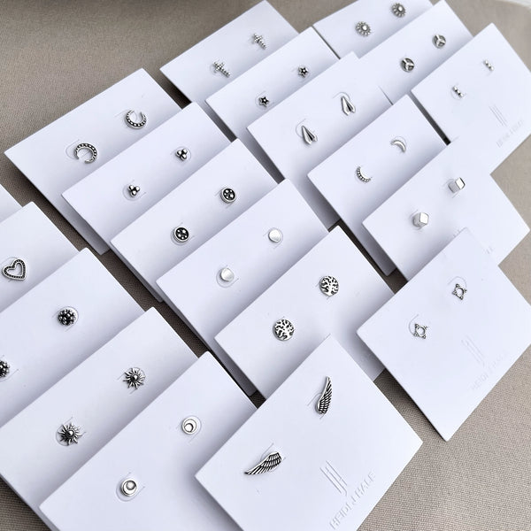 Sterling Silver Stud Earrings - Nickel Free