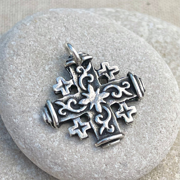 Large Jerusalem Cross Charm