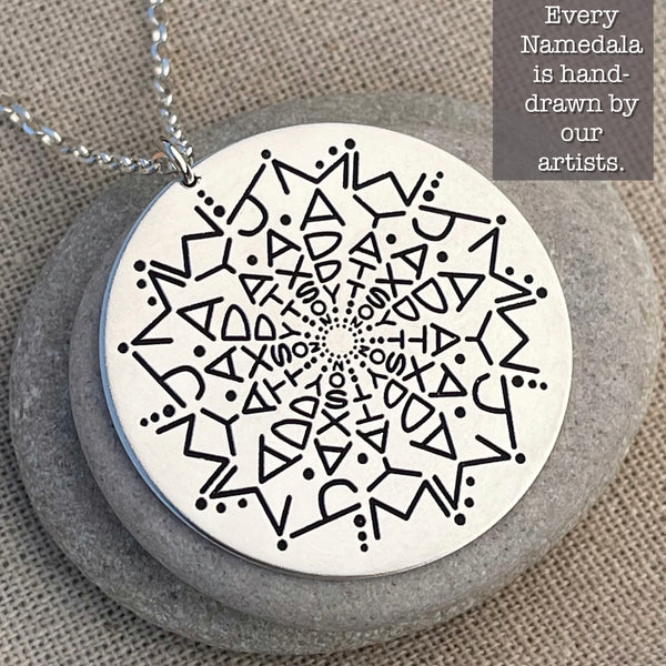 NEW Limited Edition 3 Name Namedala® - Mandala Name Necklace