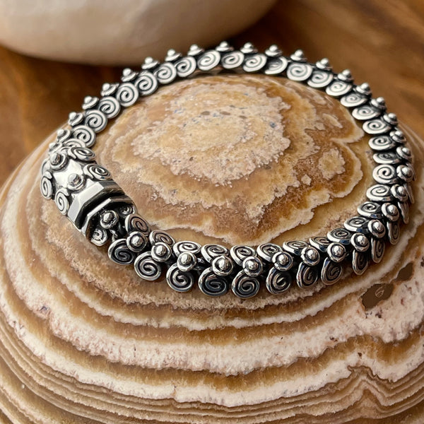 Sterling Silver Egyptian Coil Bracelet