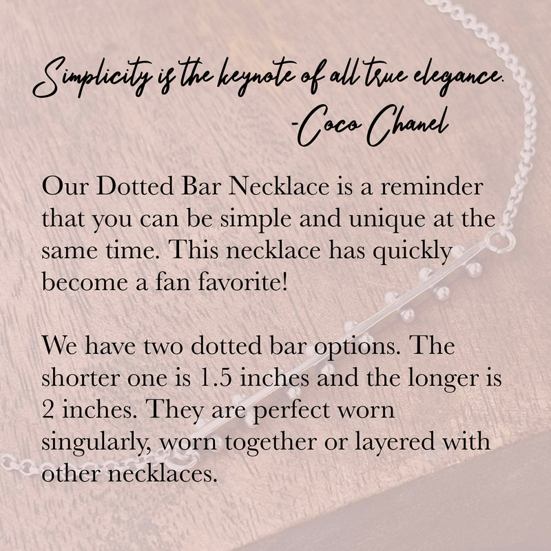 Dotted Bar Necklace