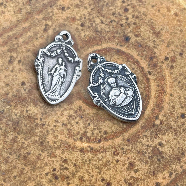 St. Johannes Bosco double-sided with Virgin and Child