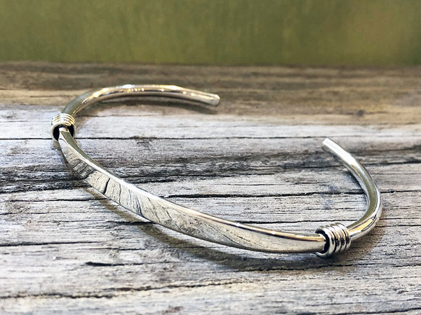 Sterling Silver Coils Cuff - Quick Ship