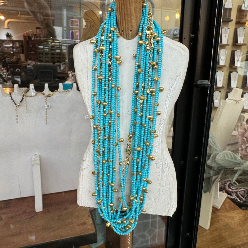 Seed Bead Necklace 16”-18”