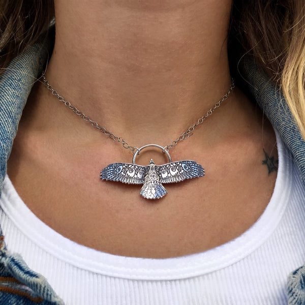 Sterling Silver Soaring Necklace