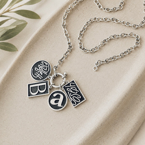 Sterling Silver Personalized Inverted Charms