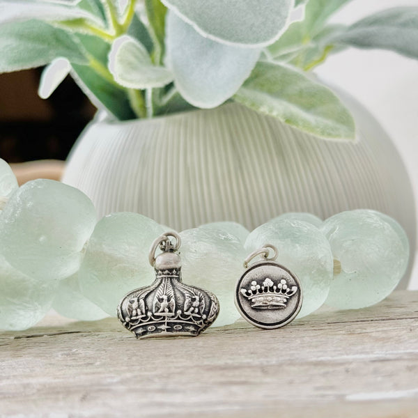 Sterling Silver Crown Charms