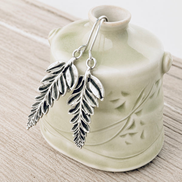 Sterling Silver Palm Earrings