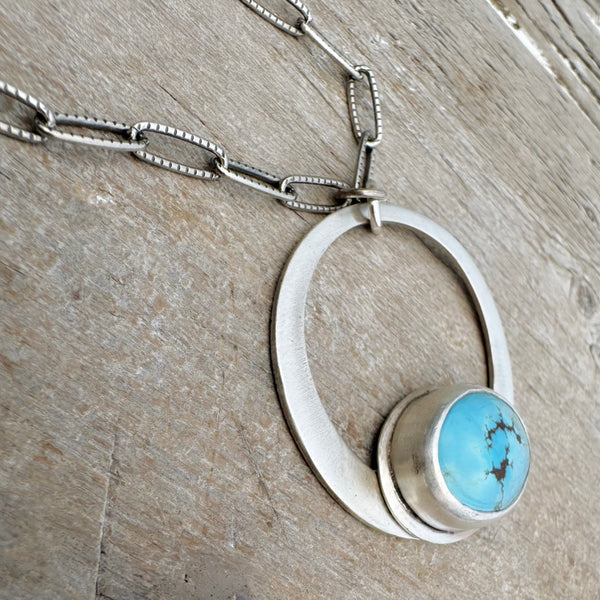 Sterling Silver & Golden Hills Turquoise Necklace