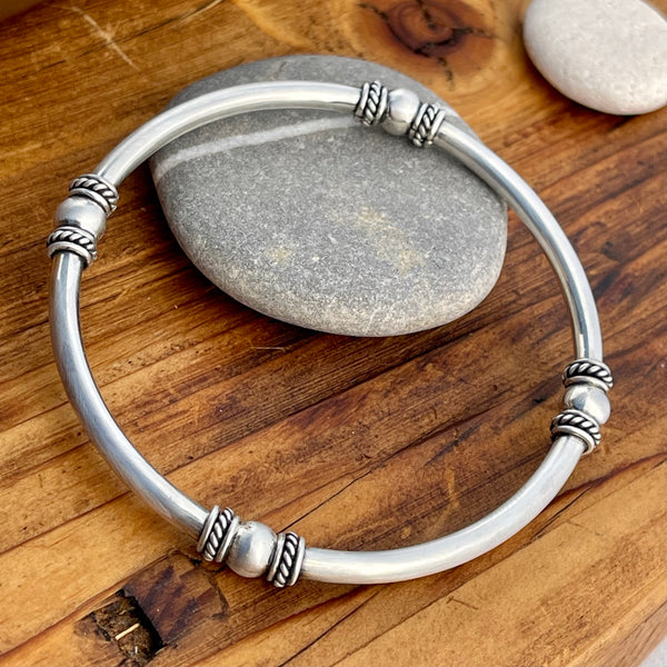 Sterling Silver Balinese Bangle