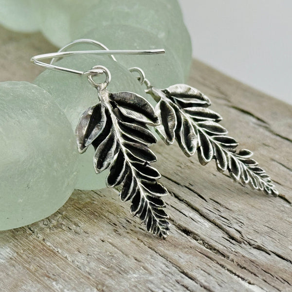 Sterling Silver Palm Earrings