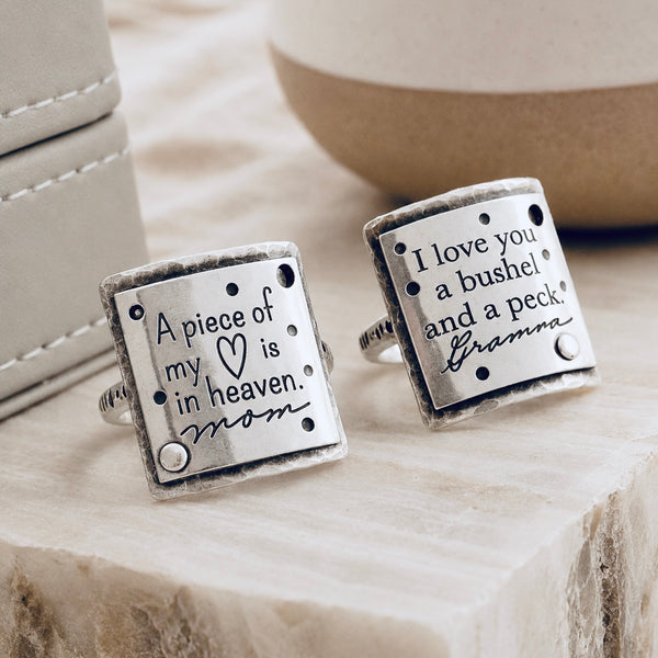 Bubbles Name Ring