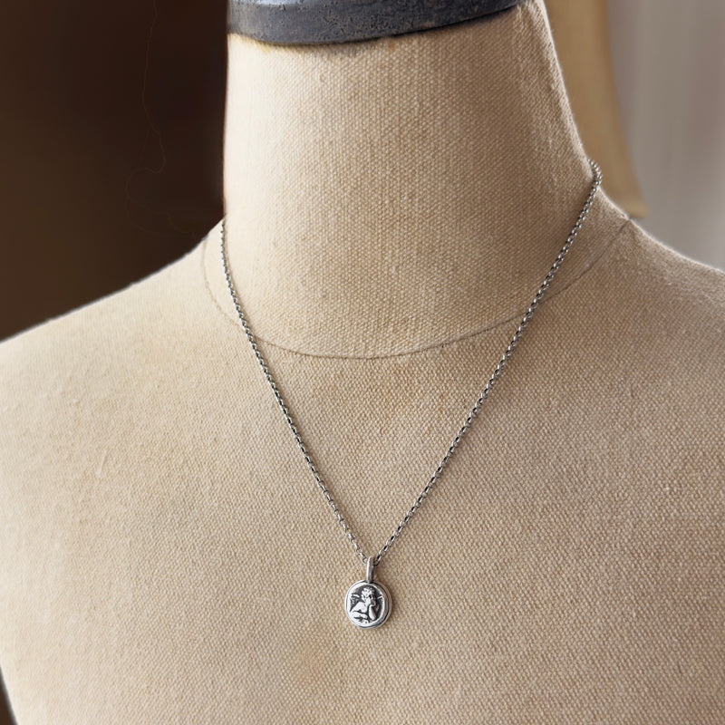 Sterling Silver Angel Necklace