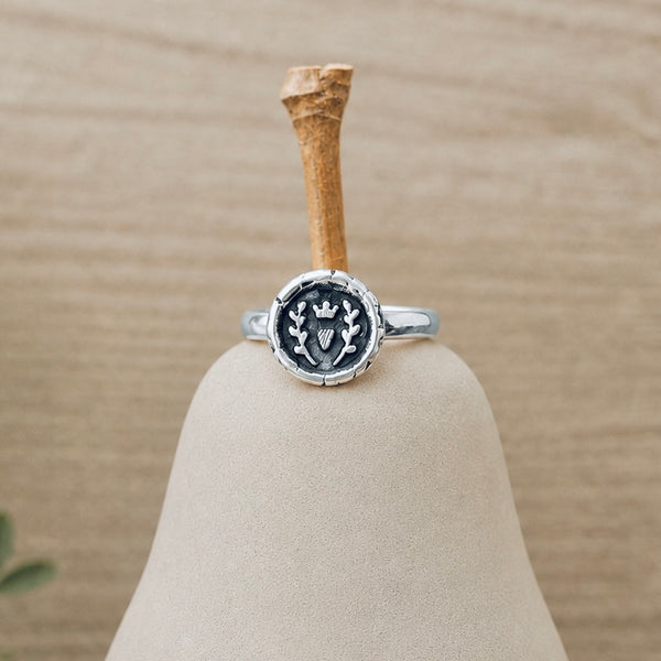 Loves Wax Seal Ring - Sterling Silver