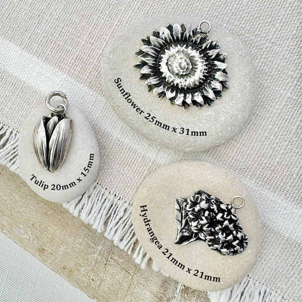 Sterling Silver Flower Bouquet Charms - Birth Month Flowers