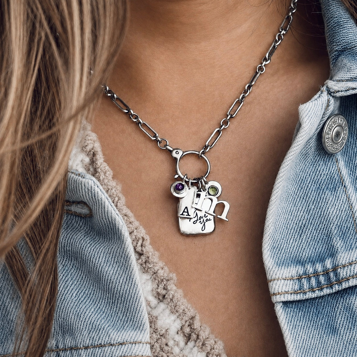 Sterling Silver Charm Chain - Balance