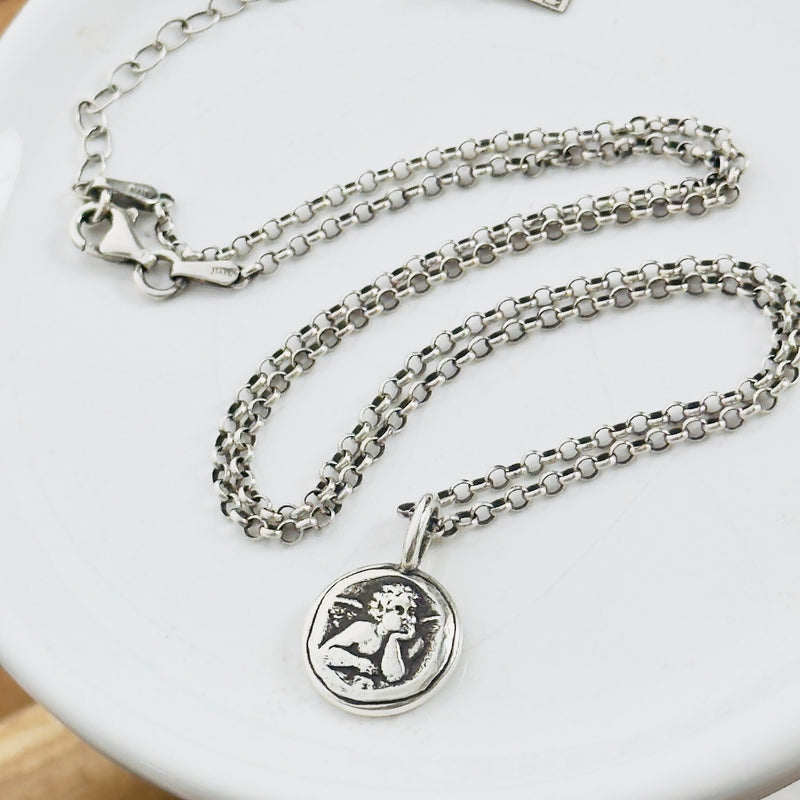 Sterling Silver Angel Necklace