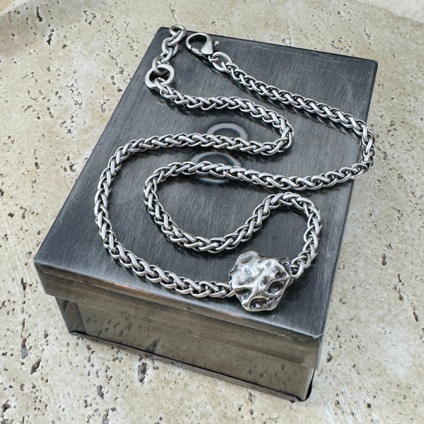 Zamak Nugget Necklace 19”