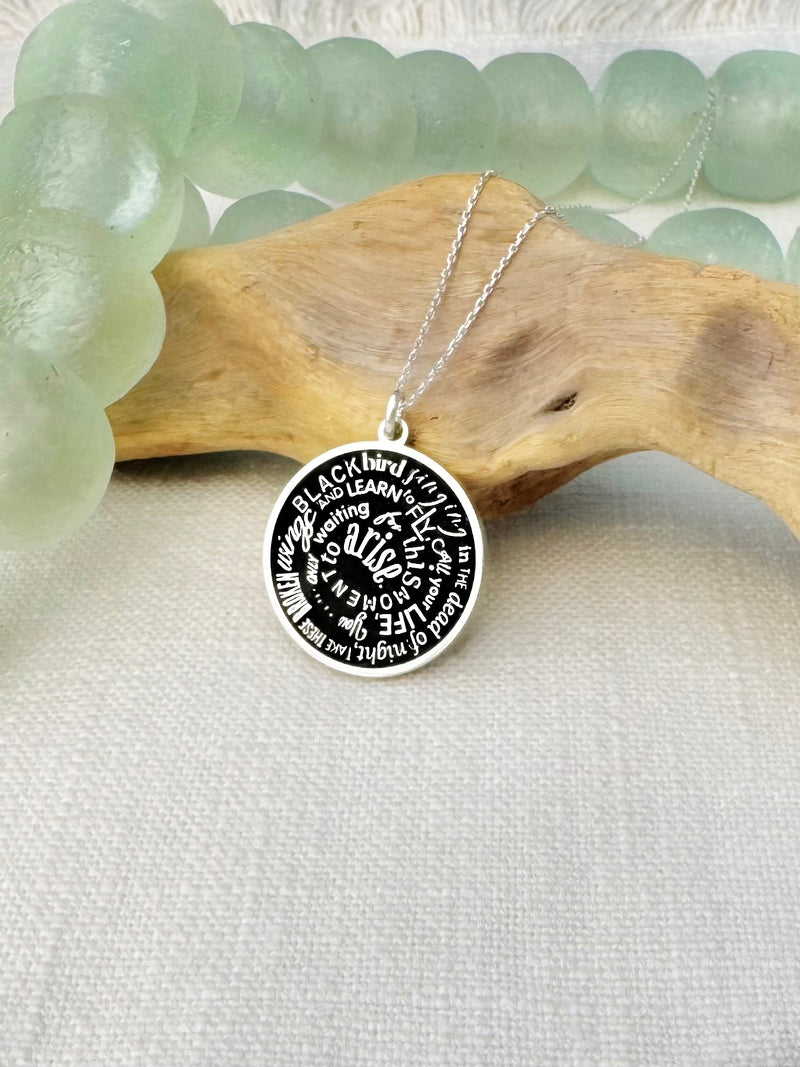 Sterling Silver “Blackbird Singing” Necklace