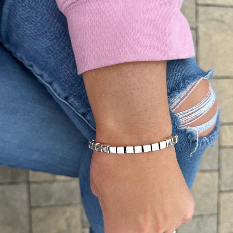 Zamak Square Bracelet