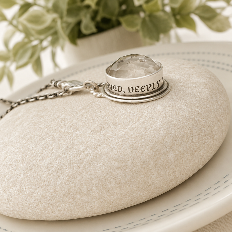 Sterling Silver Locks of Love Memento Hair Necklace