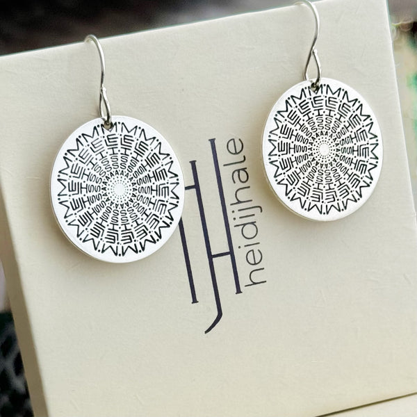 Namedala® - Mandala Name Earrings