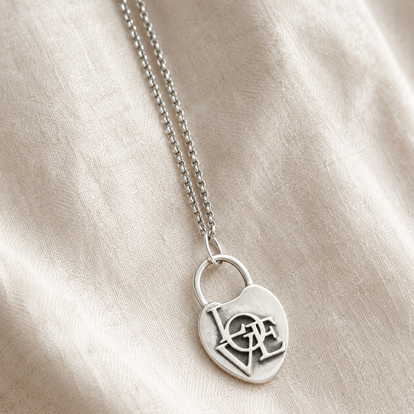 Sterling Silver Loved Heart Necklace