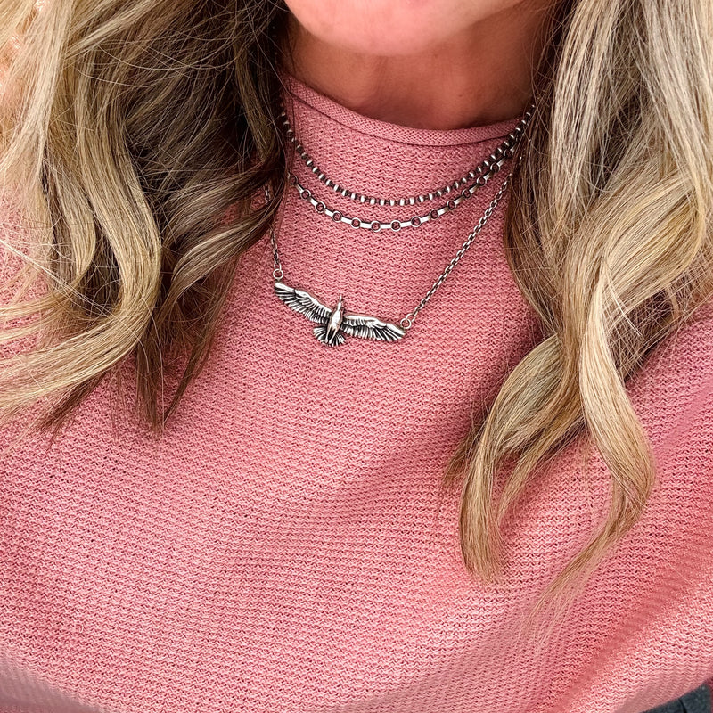 Sterling Silver Take Flight Necklace