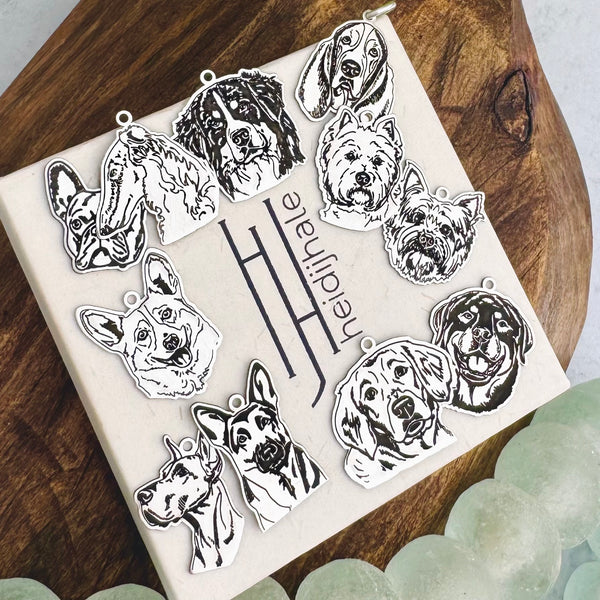 Sterling Silver Dog Charms