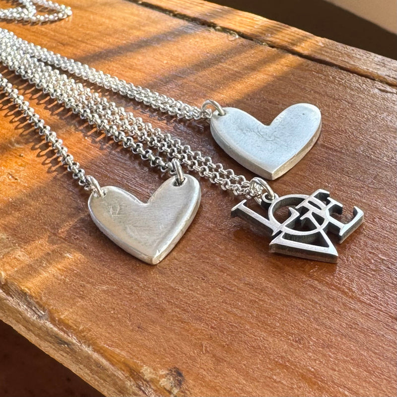 Sterling Silver Love or Heart Necklaces