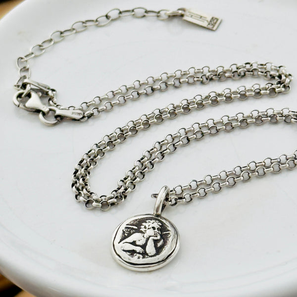 Sterling Silver Angel Necklace