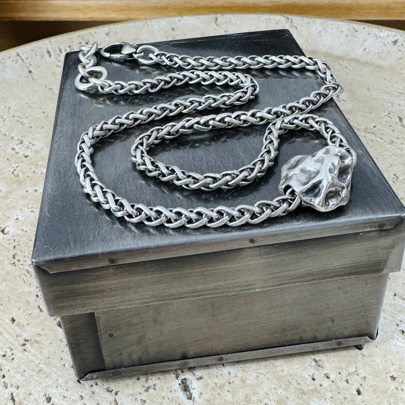 Zamak Nugget Necklace 19”