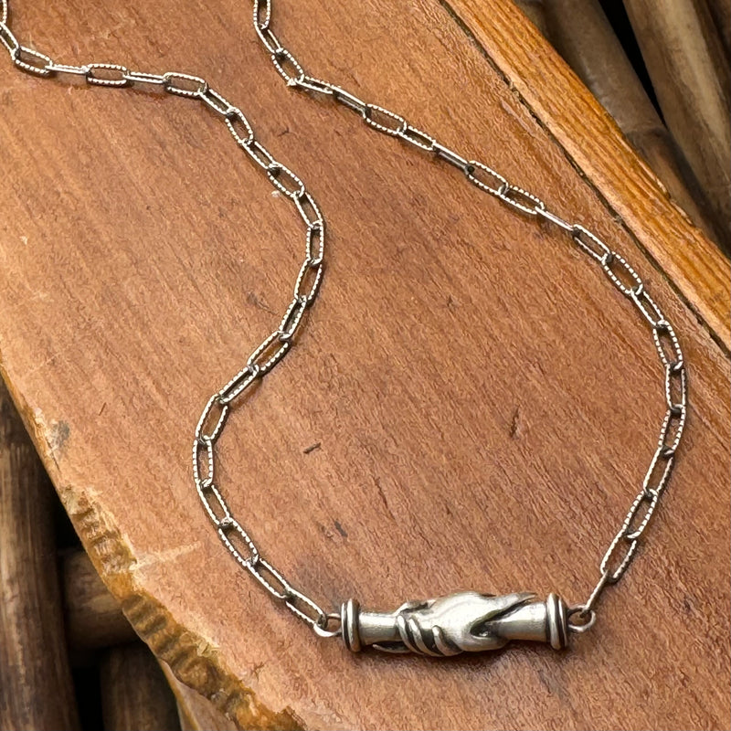 Sterling Silver “Never Alone” Necklace