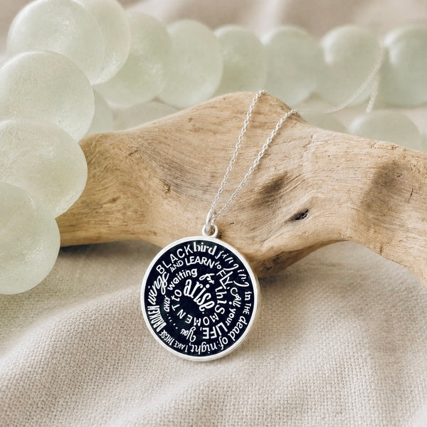 Sterling Silver “Blackbird Singing” Necklace
