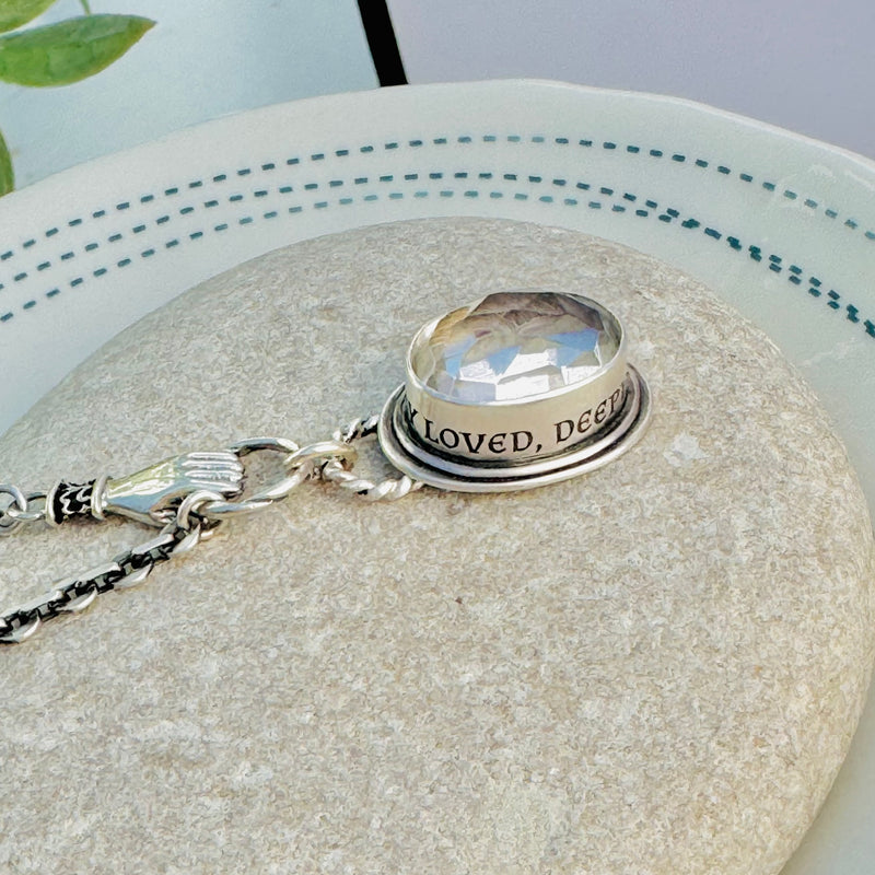 Sterling Silver Locks of Love Memento Hair Necklace