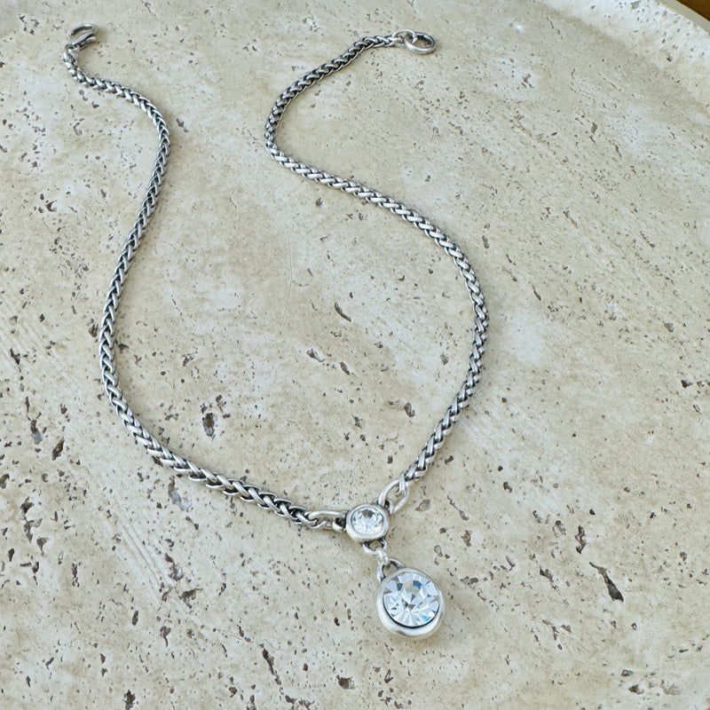 Zamak Drop Necklace 20”