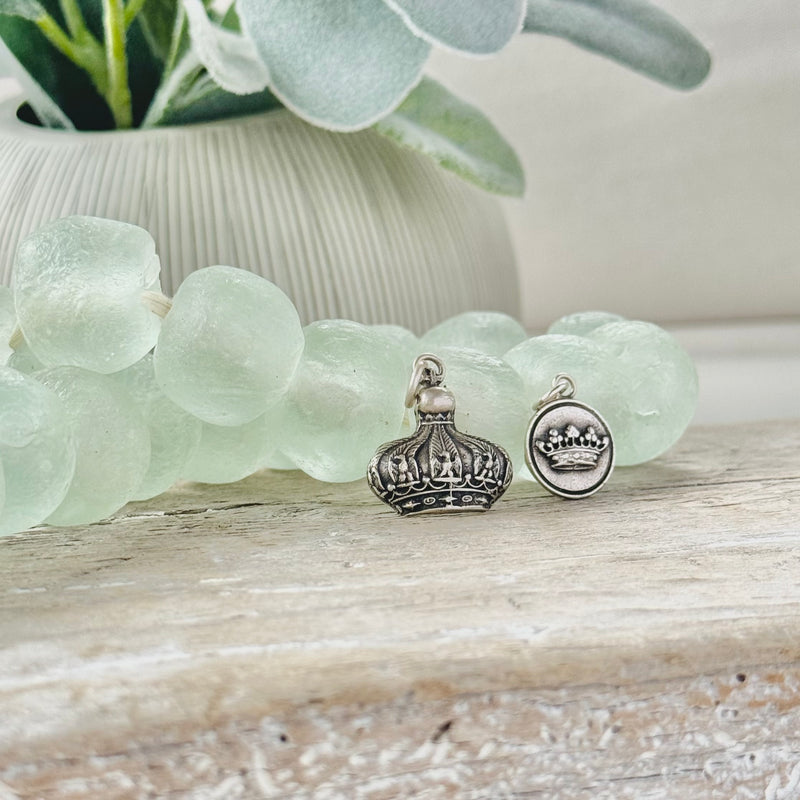 Sterling Silver Crown Charms