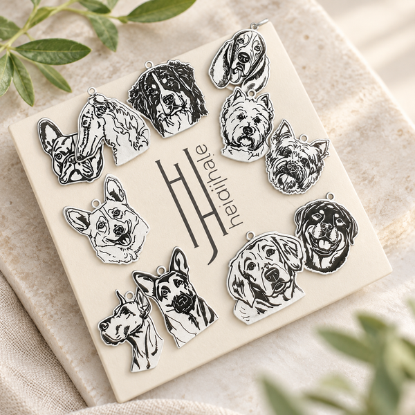 Sterling Silver Dog Charms