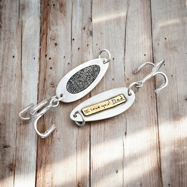 custom made silver ware fishing lures Texas An integrated internal rattle produces subtle sound cues that help draw fish from greater distances Sterling Silver Fishing Lure