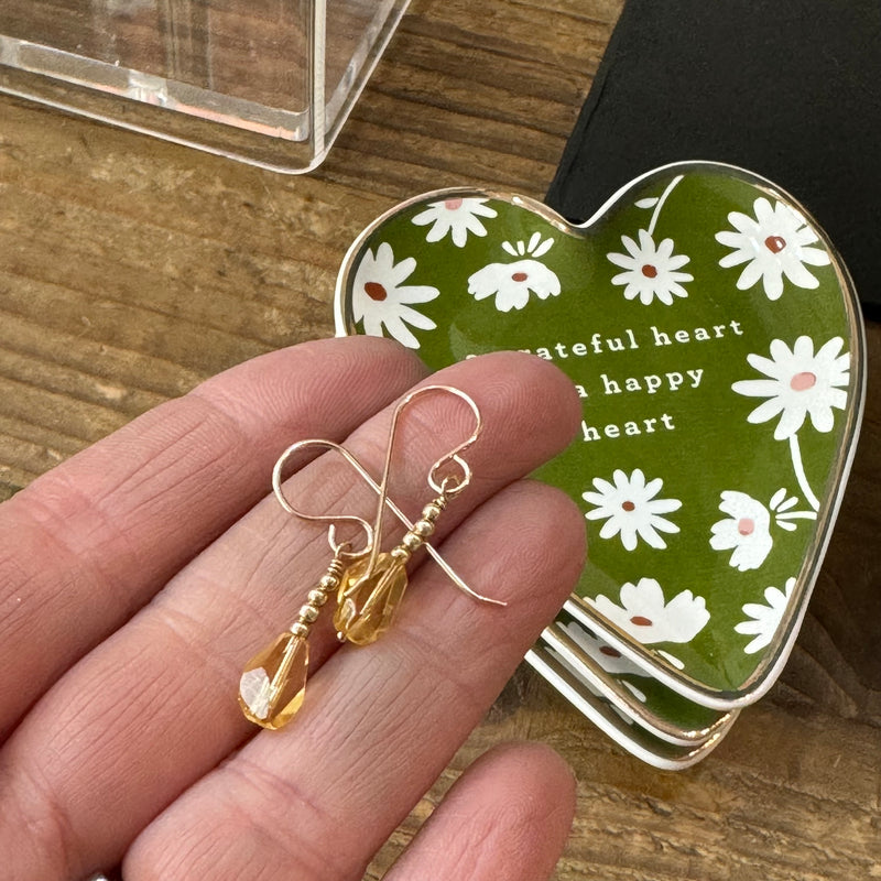 Gold-Filled & Citrine Earrings