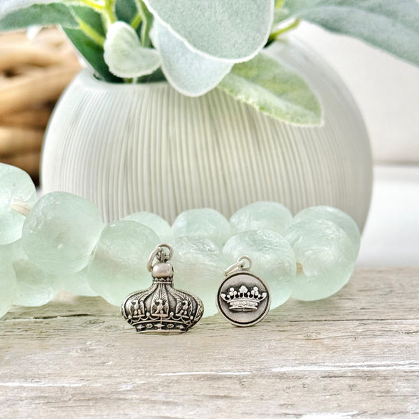Sterling Silver Crown Charms