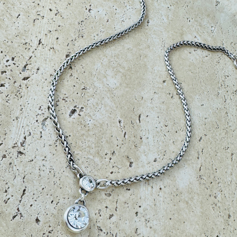 Zamak Drop Necklace 20”
