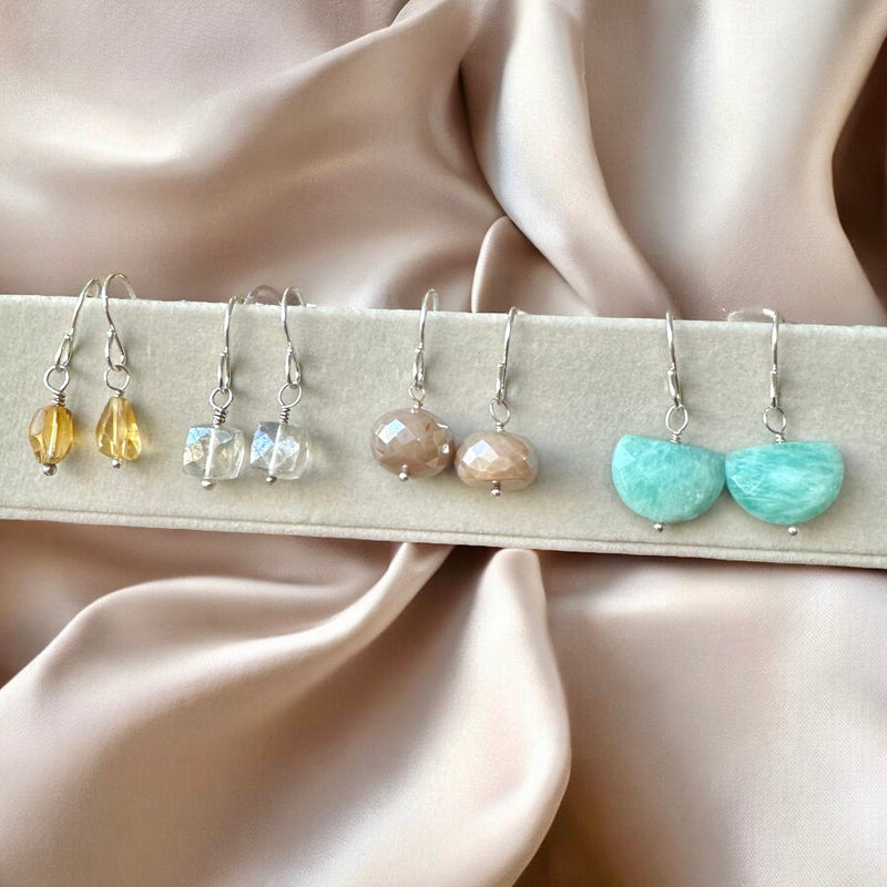 Sterling Silver Gemstone Earrings